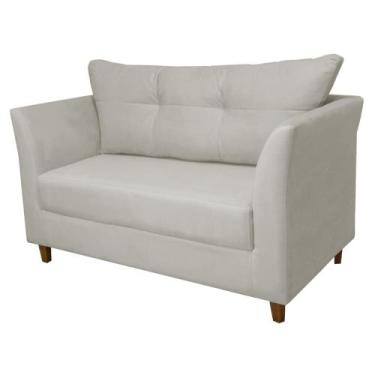 Imagem de Namoradeira Isis Suede Bege - Belliv Decor