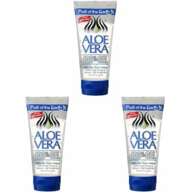 Imagem de Gel de Aloe Vera Fruit of the Earth 100% - 180ml (Kit com 3)
