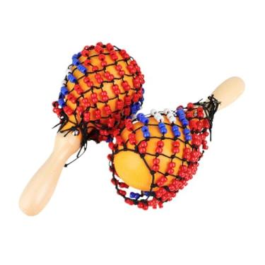 Imagem de Milageto 2x Maracas de Madeira Instrumento de Percussão para Festas e Apresentações