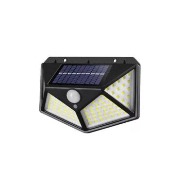 Imagem de Luminaria Solar De Alta Potência 100 Leds Alto Brilho -Preto
