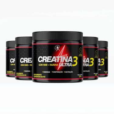 Imagem de NutriAge - Creatina 3 Ultra - 5 Potes - 150 Colheres - Força, Energia e Resistência