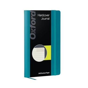 Imagem de Oxford Diário, caderno de escrita forrado, diário do escritor, caderno clássico para escola ou escritório, 240 páginas de papel marfim forrado, 12,7 cm x 21 cm, capa dura azul-petróleo (1014493)