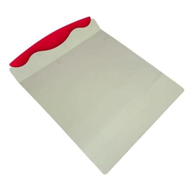 Imagem de Espátula Salva Bolo Pá Placa Culinária Bolo Transporte Camada Bolo Pizza Aço Inox (Vermelho)