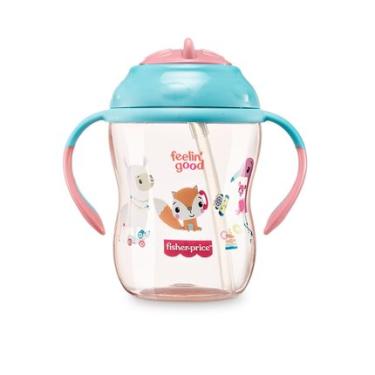 Imagem de Copo de Treinamento com Canudo First Moments 270ml Rosa Fisher Price - BB1017 BB1017