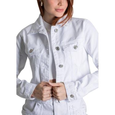 Imagem de Jaqueta Sarja Sawary - 279461 - Branco GG-Feminino