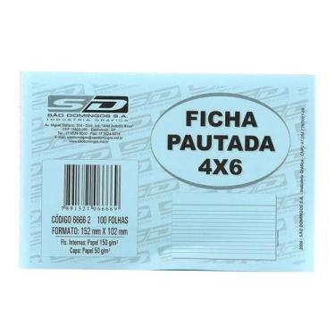 Imagem de Ficha Pautada 4x6 Com 100 Unidades São Domingos - SAO DOMINGOS, Unico