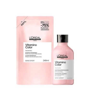Imagem de Kit L'Oréal Professionnel Vitamino Color Shampoo Extra Refil (2 produt