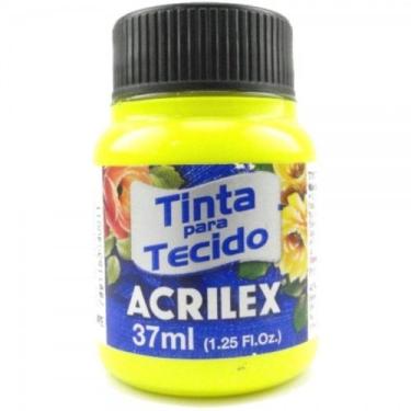 Imagem de Tinta Para Tecido 37ml Fluorescente - 102 Amarelo Limão Acrilex