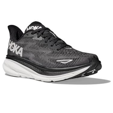 Imagem de HOKA Tênis masculino Clifton 9, Preto/branco, 47