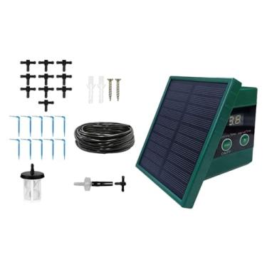 Imagem de Ｂｅｓｇａ Kit de de irrigação por gotejamento solar, com temporizador e mangueira, de irrigação automática para estufa, exterior,