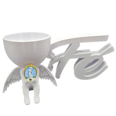 Imagem de Vasinho Imagem Nossa Senhora de Fatima Decoraçao Fe Foto - Point da Fe