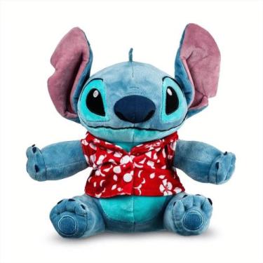 Imagem de Pelúcia Stitch Hawaii Com Luz E Som 30cm Multilaser - Multilaser