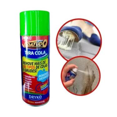Imagem de Removedor De Cola Adesivo Etiquetas Silicone Spray - 400ml - Dryko, Sp