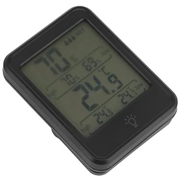 Imagem de Higrômetro Digital, Medidor de Umidade Display LCD Prático Luz de Fundo Portátil Operado por Bateria Profissional para Casa para Locais de Controle de Temperatura(MC41 preto (com luz de fundo))