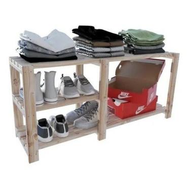 Imagem de Sapateira Saltos Para Sala De Chão Simples Fácil Montagem - Technox