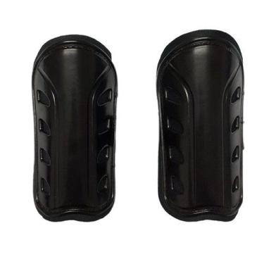 Imagem de Caneleira infantil varias cores vkg esportes, Preto