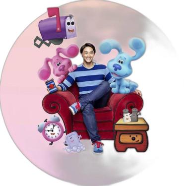 Imagem de Painel Redondo 3D Sublimado Pistas De Blue Frd-5104