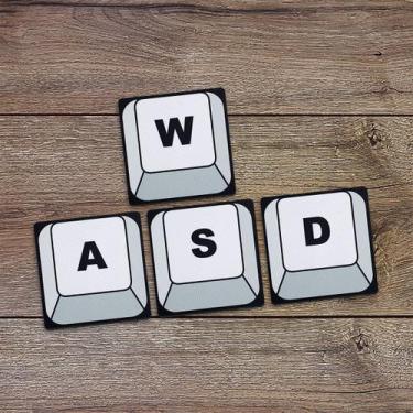 Imagem de Jogo de Porta Copos PC Gamer Teclas WASD - 4 peças - Yaay