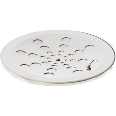 Imagem de Ralo Grelha Inox Redonda 15cm Polida Sem Caixilho Com Fecho - ESTILMAX