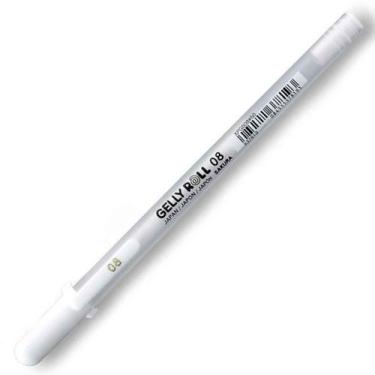 Imagem de Caneta Gel Branca Gelly Roll Branca Media 0.8 - SAKURA