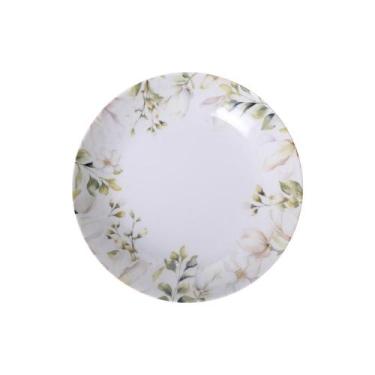Imagem de Prato Fundo Tramontina Magnolia em Porcelana Decorada 22 cm