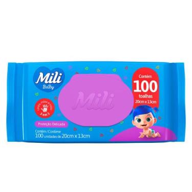 Imagem de Toalhas Umedecidas Mili Baby Proteção Delicada 100 Unidades