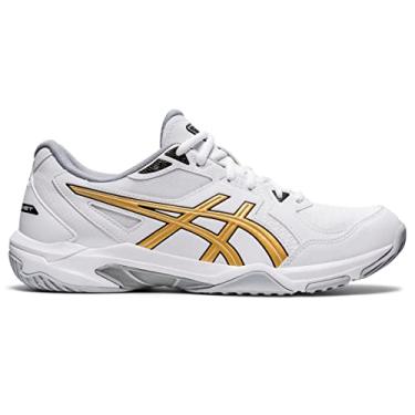 Imagem de ASICS Men's Gel-Rocket 10 Indoor Court Shoes, 12M, White/Pure Gold