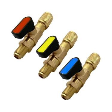 Imagem de 1/4 Polegada Sae R22 R12 R410a Refrigerante Ângulo Desligamento Válvul