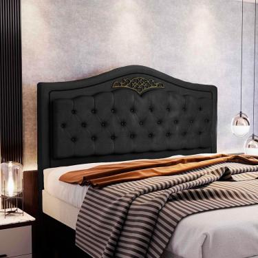 Imagem de Cabeceira Holanda 1,95 M Com Design Retro King Preto