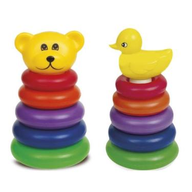 Imagem de Brinquedo para Crianças de 1 ano Pedagógicos de Empilhar Menino e Meni
