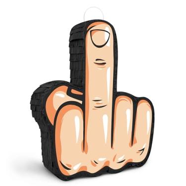 Imagem de UNIIDECO Pinhata De Dedo Médio, Mexicana Engraçada Para Festa Aniversário 30, 40, 50 E 60 Anos, Lembrancinhas Decorações Presente Ano Novo Adultos