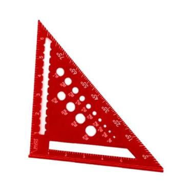 Imagem de Régua Triangular De 7 Polegadas, Liga De Alumínio, Ferramenta De Mediç