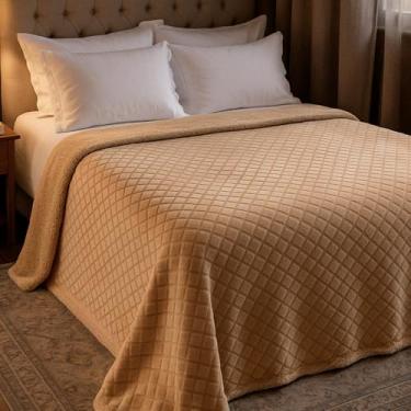 Imagem de Coberdrom Queen Aveludado Sherpa Manta Soft Dupla face BF Colchões