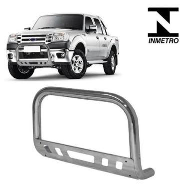 Imagem de Para-Choque Quebra Mato Ranger 2010 2011 2012 Cromo C/ Chapa - CCF