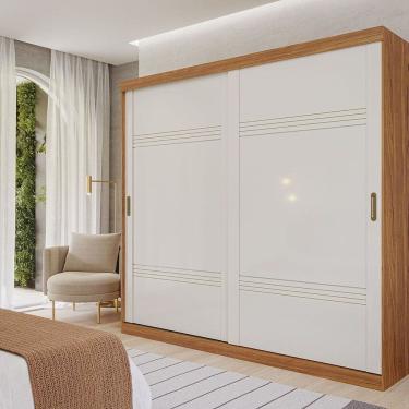 Imagem de Guarda-Roupa Casal 2 Portas de Correr 243cm 100% MDF Marsala Espresso Móveis