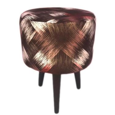 Imagem de Puff Angel Redondo Artistic Marsala - Sua Casa Decor