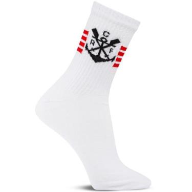 Imagem de Meia Rikam Masculina Flamengo Esportiva Algodão Cano Médio 47200, Flam