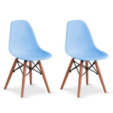 Imagem de Conjunto com 2 Cadeiras Infantis Eames Azul