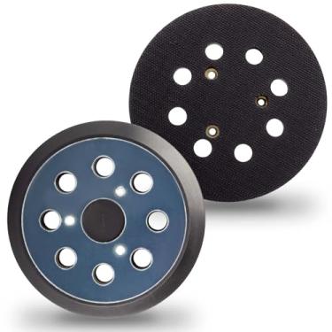 Imagem de RJMom 5" 8 Furos Lixadeira Gancho e Alça Substituição Lixadeira Almofada para Porter Cable Dewalt Makita Lixadeira- Serve Dw421/K, Dw423/K e Bo5030K, Bo5031K, Bo5041K e 343/343K, 3(5 Polegadas, Preto)