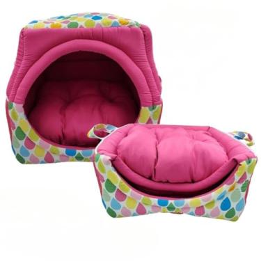 Imagem de Cama Caminha Túnel Toca iglu pet 2 em 1 Cachorro Gato Tamanhos M G GG(Gota,M 40x40)
