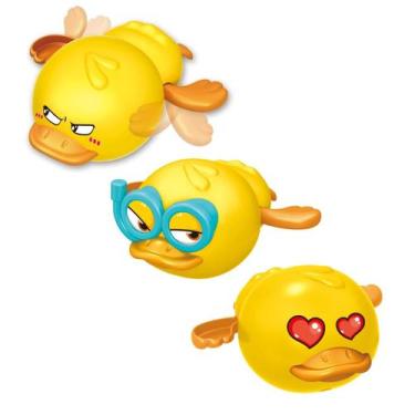 Imagem de Kit 3 Patinhos Nadadores de Banho ou Piscina Brinquedo Bebê - Zoop