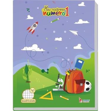 Imagem de CADERNO BROCHURA QUADRICULADO 1X1 - MEU CADERNO Nş1-190X248 MM