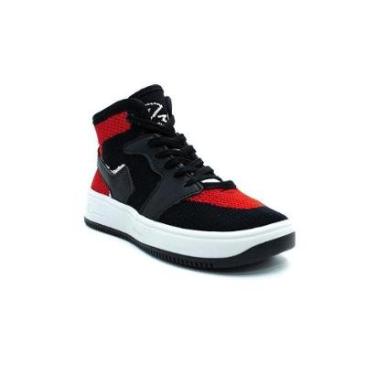 Imagem de Tênis Infantil Menino Kidy Nova York - Preto/Vermelho/Branco-Masculino
