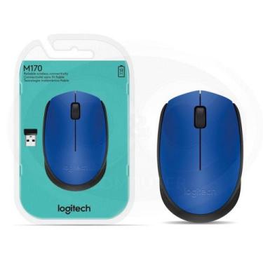 Imagem de Mouse Sem Fio Logitech Azul M170 - M170 - 910-004800 AZUL - no-brand