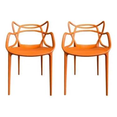 Imagem de Kit 2 cadeiras allegra terra cota - AJ