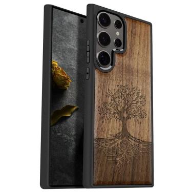 Imagem de Capa de telefone Carveit Wood para Samsung Galaxy S25 Ultra
