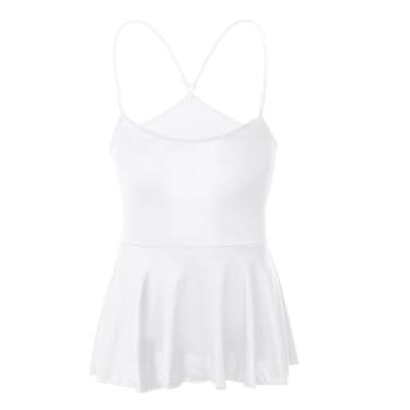 Imagem de FYMNSI Vestido masculino mini Sissy com alças finas ajustáveis, vestido sem fecho, decote canoa e costas nuas, crossdreser, pijama, lingerie maricas, roupa de dormir masculina, fantasia exótica