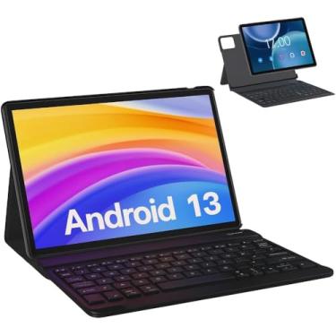 Imagem de Tablet E1035 10.1" Android – 6GB RAM + 128GB | Touch + Teclado + Capa Inclusos | Ideal para Estudo, Trabalho e Entretenimento