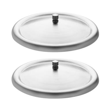 Imagem de 2 Unidades Tampa De Aço Inoxidável Tampas De Copo Bonitos Tampa Da Caneca Tampas De Vedação De Sucção Mantenha a Tampa Fresca Tampa Da Bebida Viagem À Prova De Poeira Tampa Do Copo