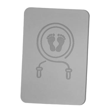 Imagem de rockible Tapete de pular corda, tapete de treino, versátil, dupla face, antiderrapante, para academia em casa, retangular, com absorção de impacto, Cinza